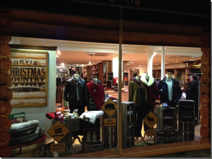 Orvis shop window displays

